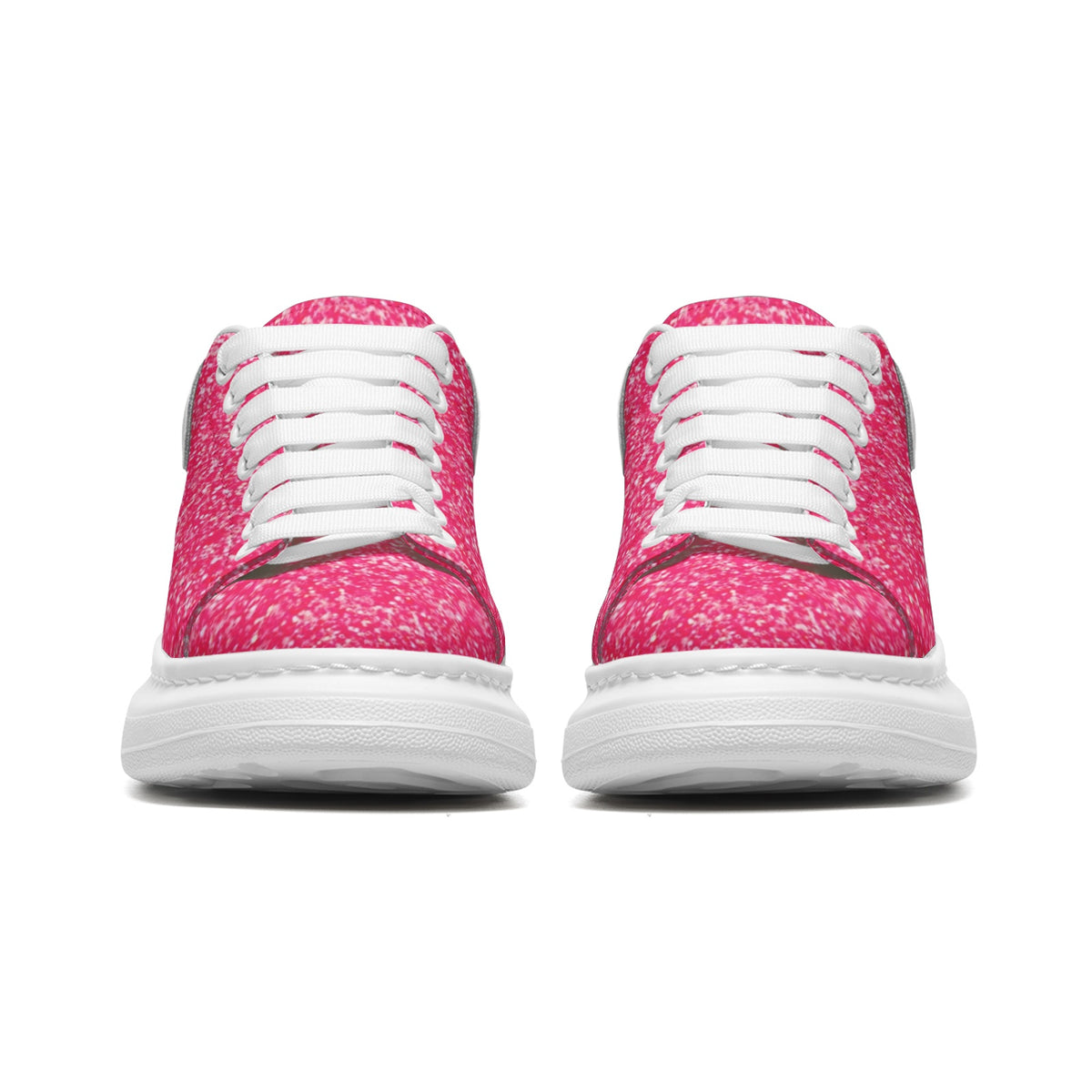 fullbreedcustom Unisex Non Slip Lace Up Faux Leather Sneakers