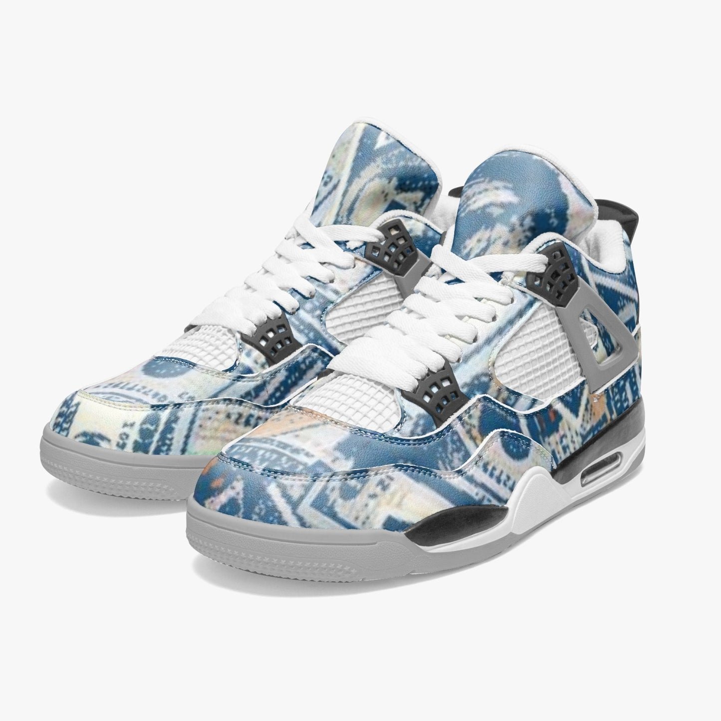 699. AJ4 Basketball Sneakers -Grey Sole