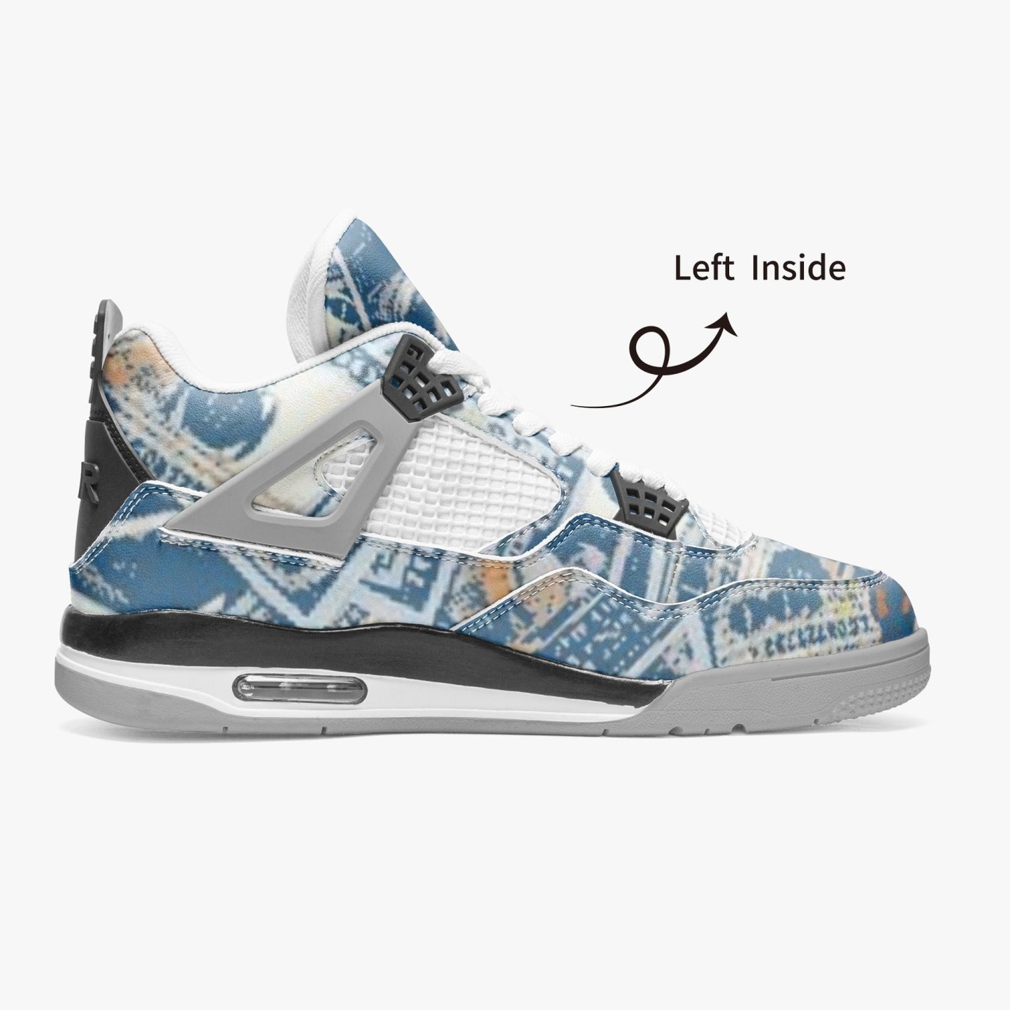 699. AJ4 Basketball Sneakers -Grey Sole