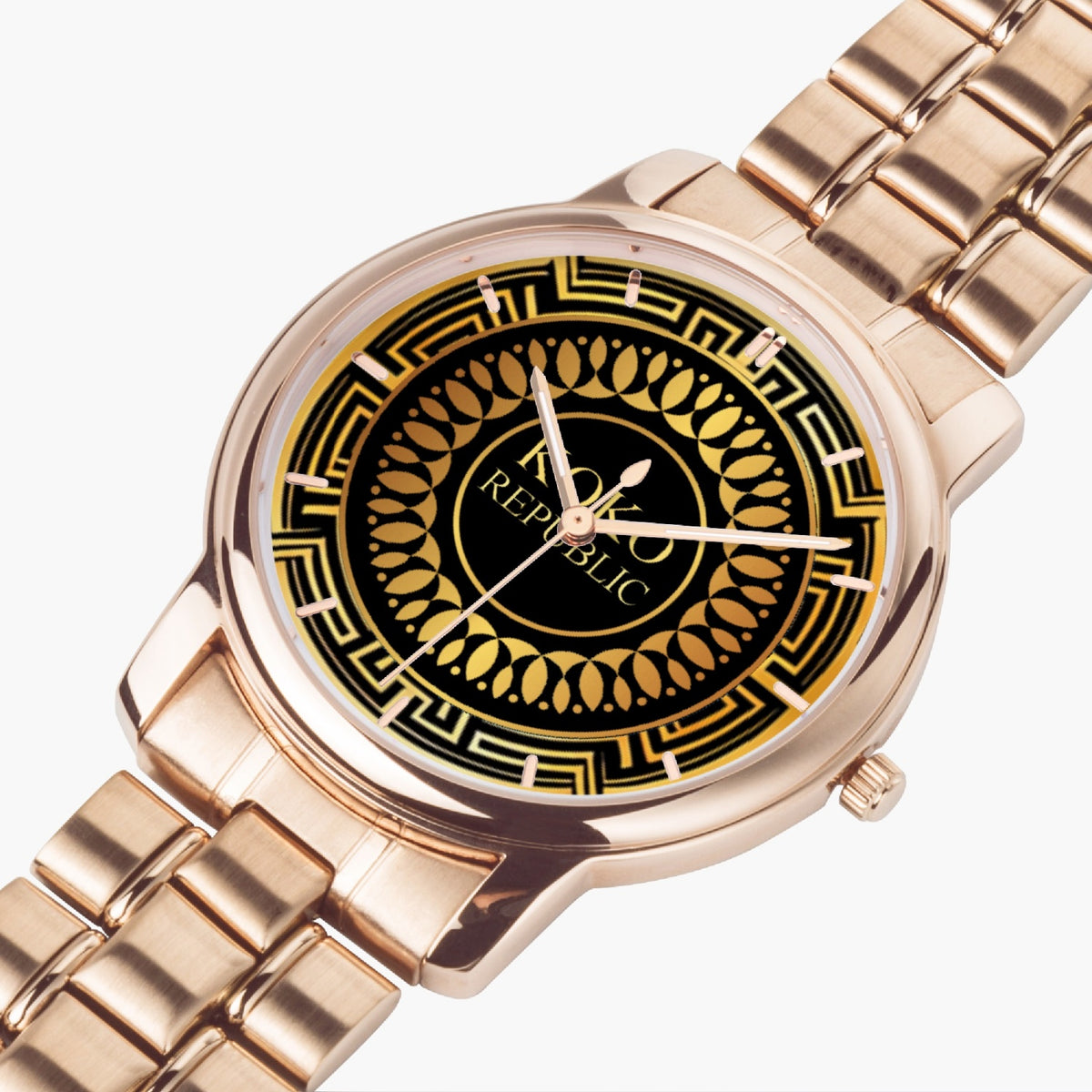 kokorepublic 154. Folding Clasp Type Stainless Steel Quartz Watch (With Indicators)