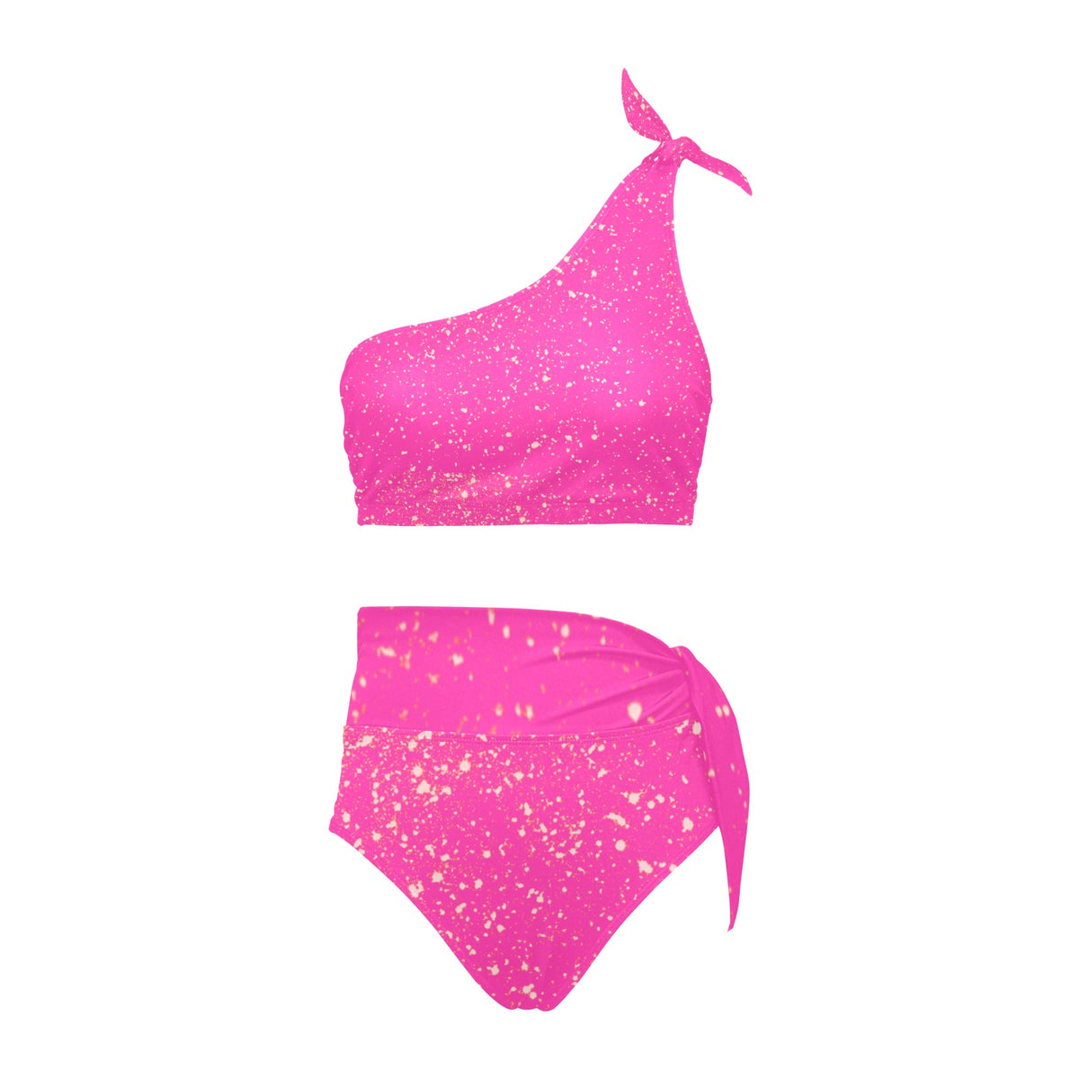 kokorepublic High Waisted One Shoulder Bikini Set (S16)