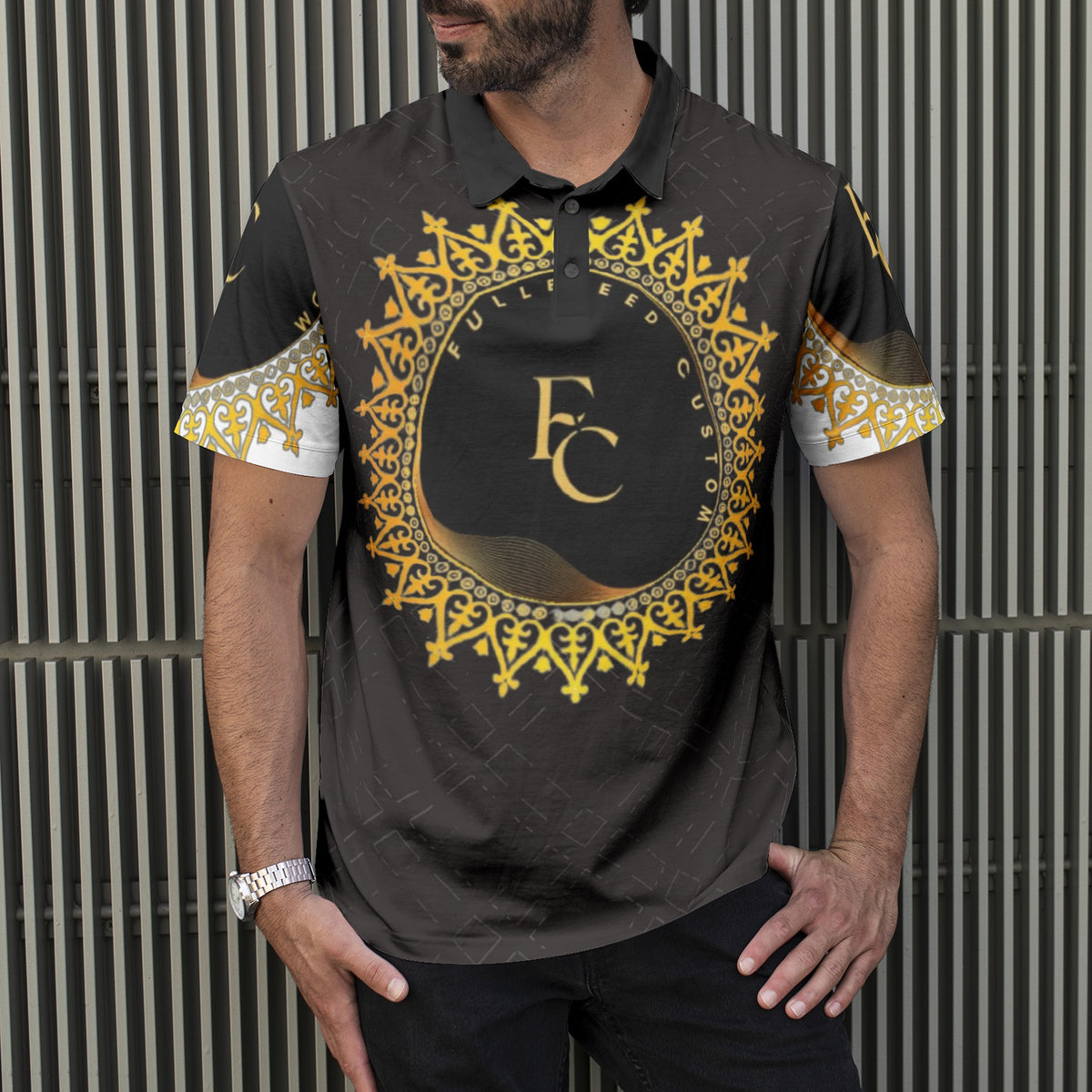Men's All-Over Print Polo Shirts