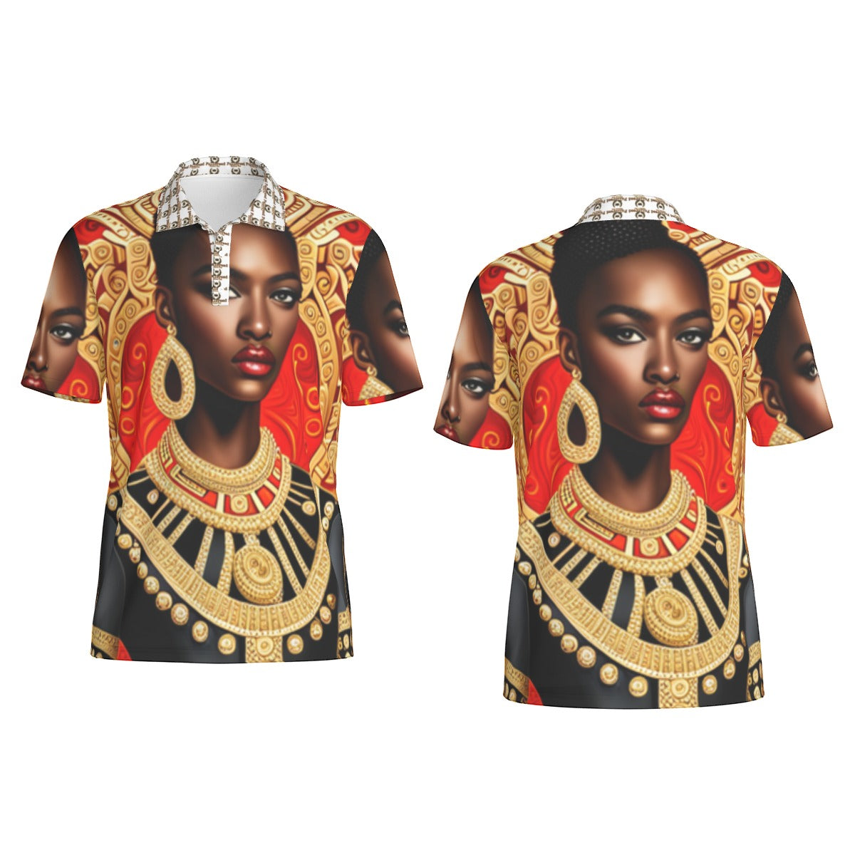 FullbreedCustom Print Men's Polo Collar Jersey