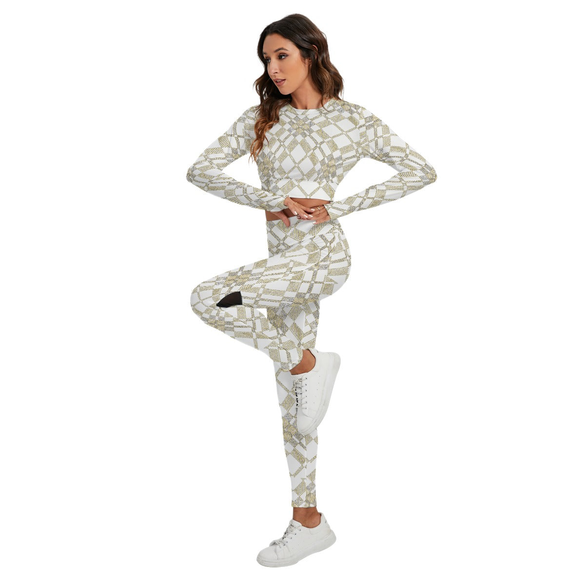 kokorepublic Print Women's Sport Set With Backless Top And Leggings