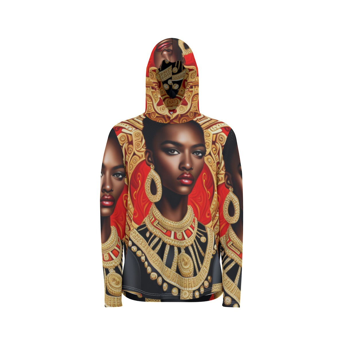 kokorepublic Print Men's Sunscreen Sports Hoodie With Thumb Holes