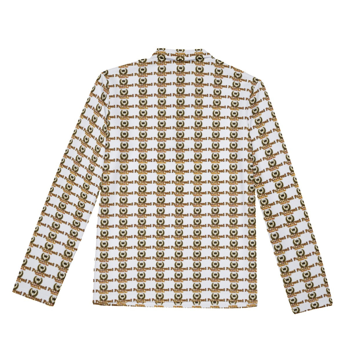 FullbreedCustom Print Men's Lapel T-shirt With Neckline Zipper Closure