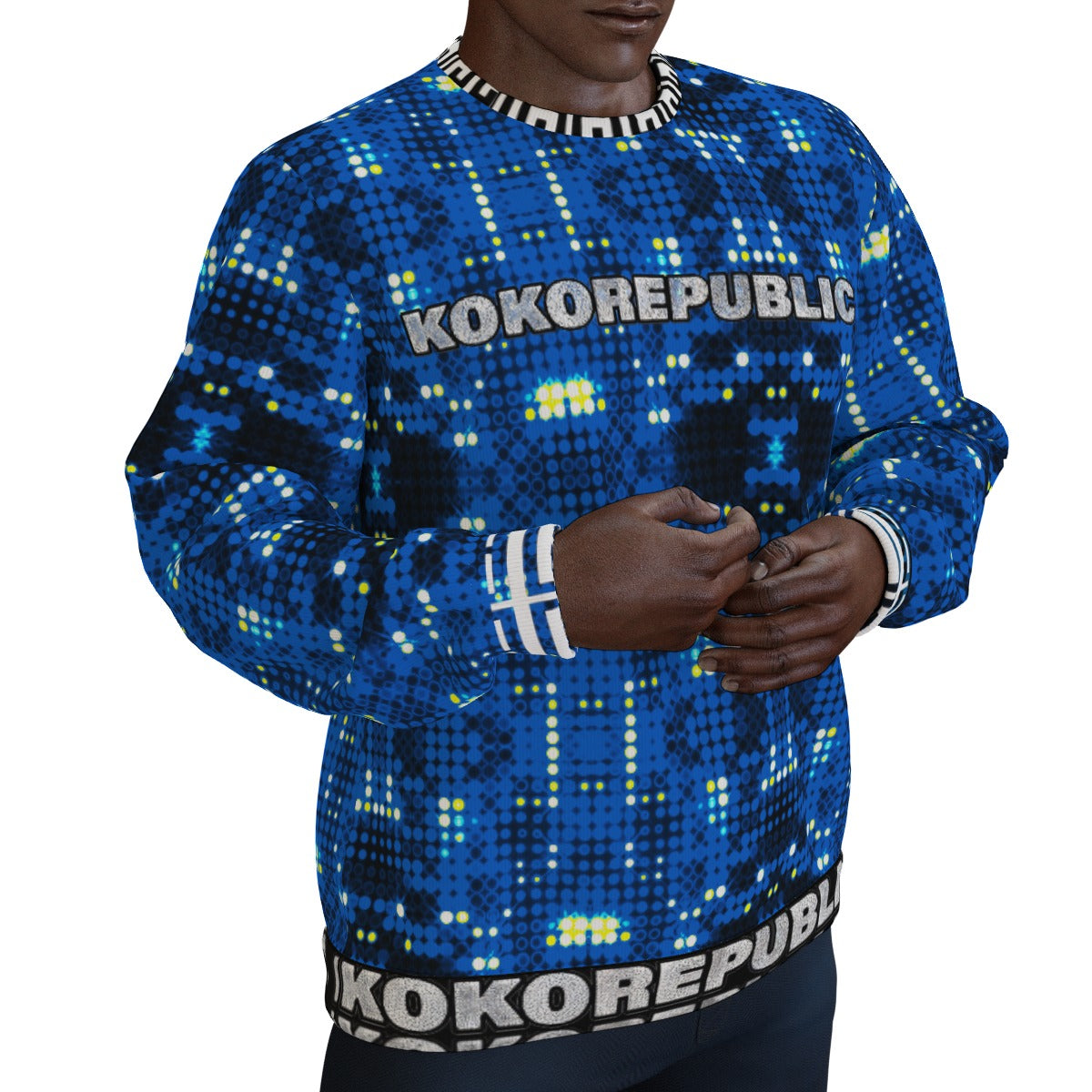 kokorepublic Print Men's Thicken Sweater