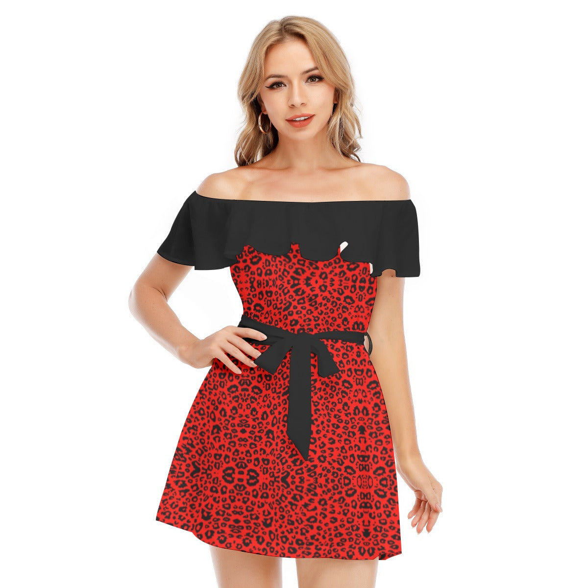 kokorepublic Women's Off-shoulder Dress With Ruffle