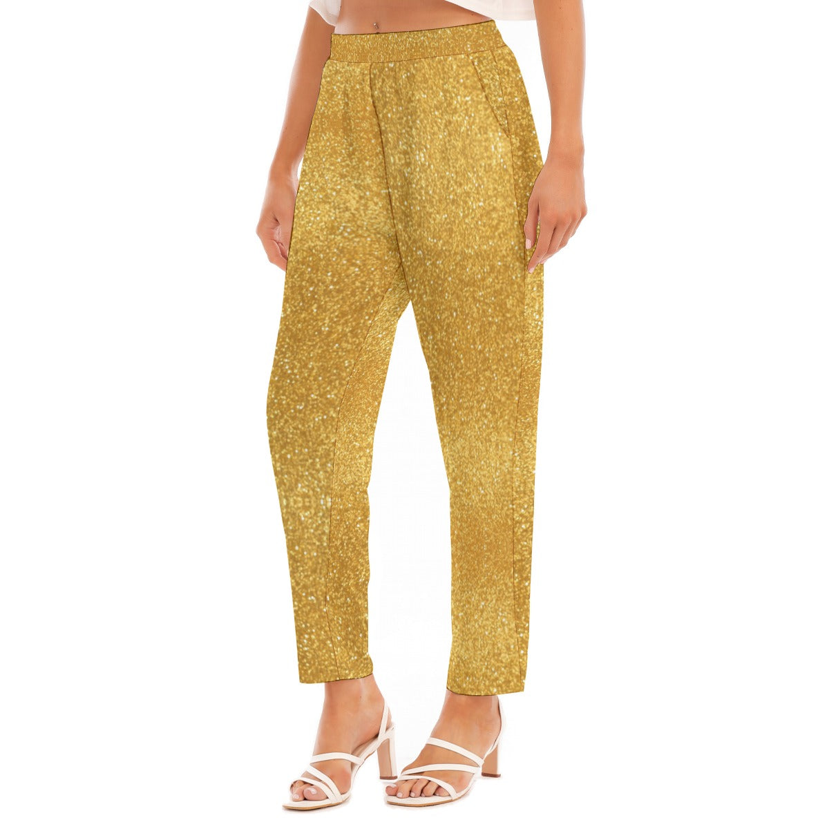All-Over Print Women's Loose Straight-leg Pants
