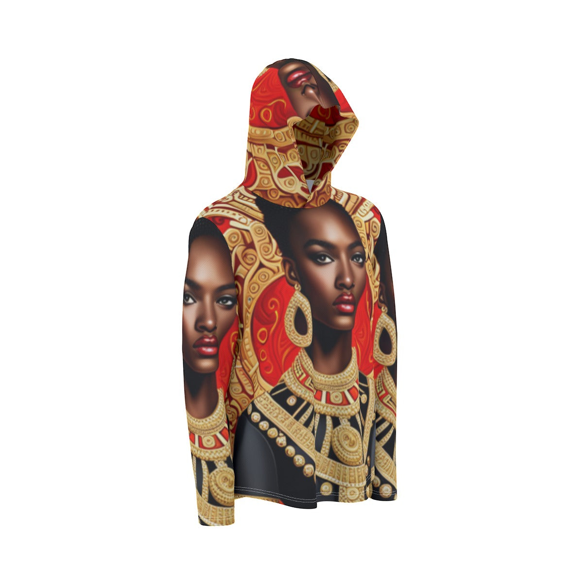 kokorepublic Print Men's Sunscreen Sports Hoodie With Thumb Holes