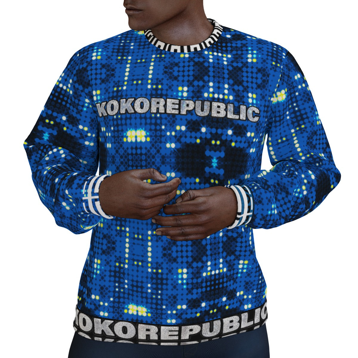kokorepublic Print Men's Thicken Sweater