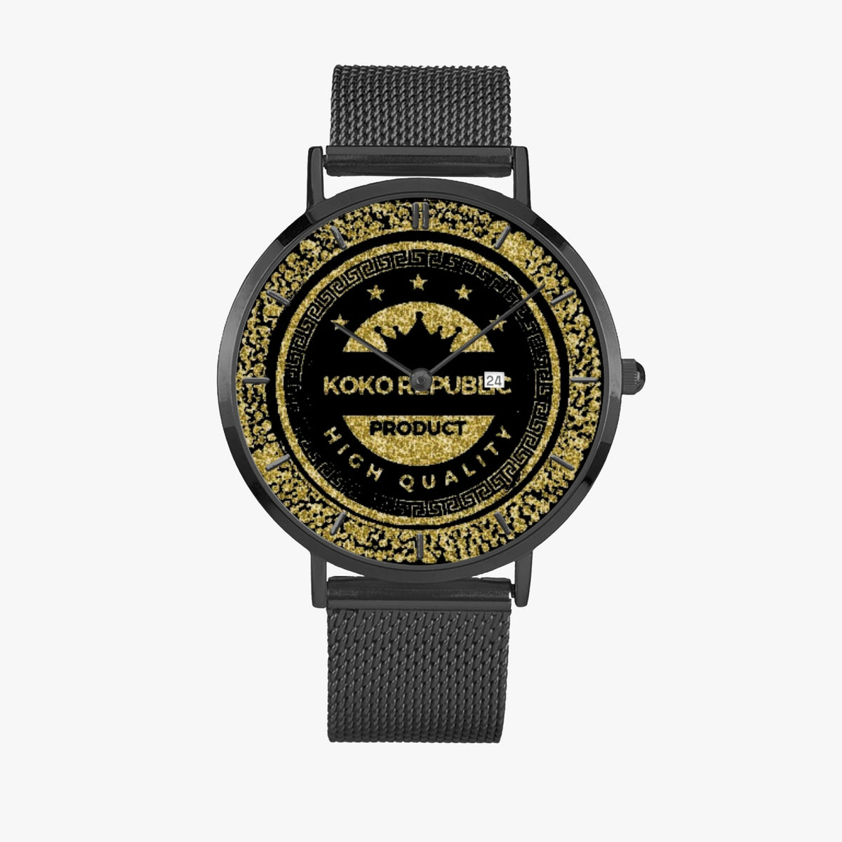 kokorepublic 168. Stainless Steel Perpetual Calendar Quartz Watch (With Indicators)