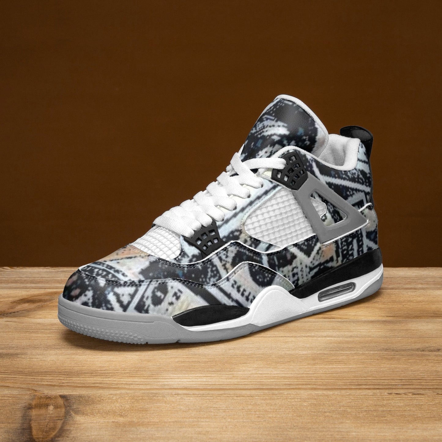 kokorepublic 699. AJ4 Basketball Sneakers -Grey Sole