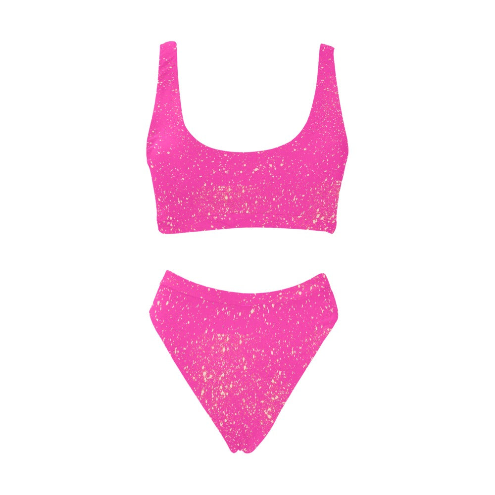 kokorepublic Top & High-Waisted Bikini Swimsuit (Model S07)