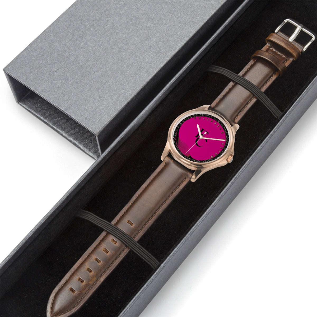Fullbreed Collection148. Stylish Classic Leather Strap Quartz Watch (Rose Gold)