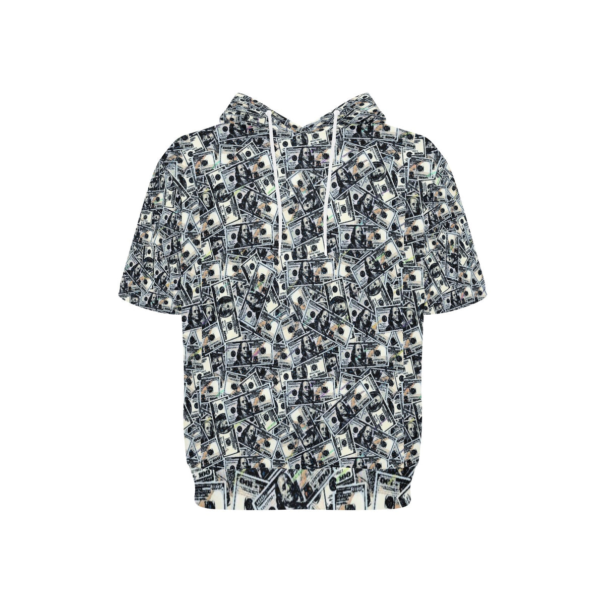 kokorepublic Men's Short Sleeve Fleece Hoodie (H54)