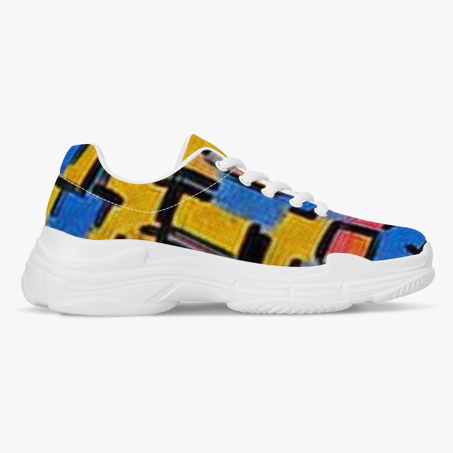 176. Trendy Chunky Sneakers - White/Black