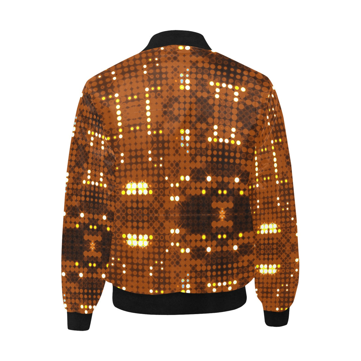 kokorepublic Men's All Over Print Quilted Bomber Jacket(Model H33)
