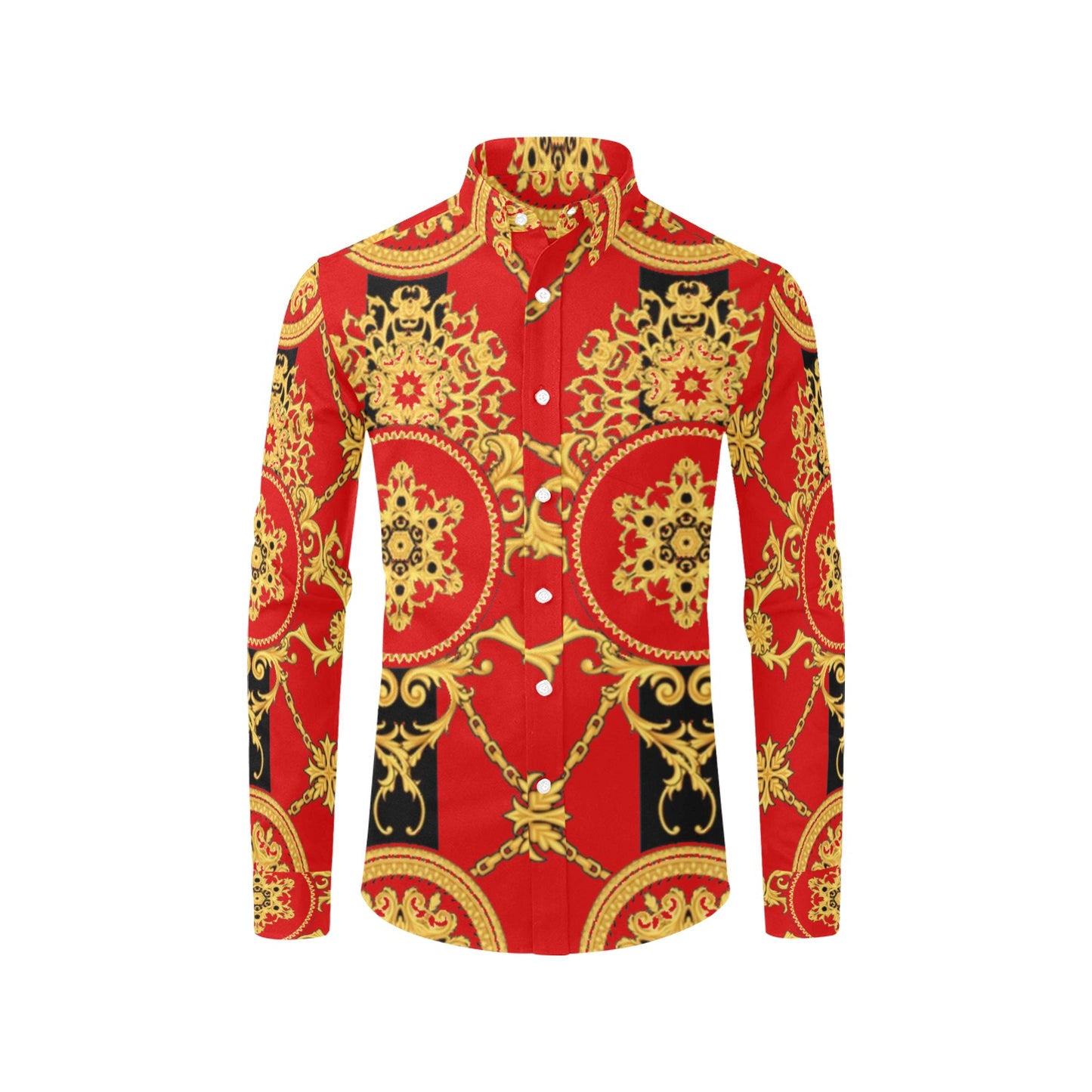 Men's All Over Print Long Sleeve Shirt(Model T61)