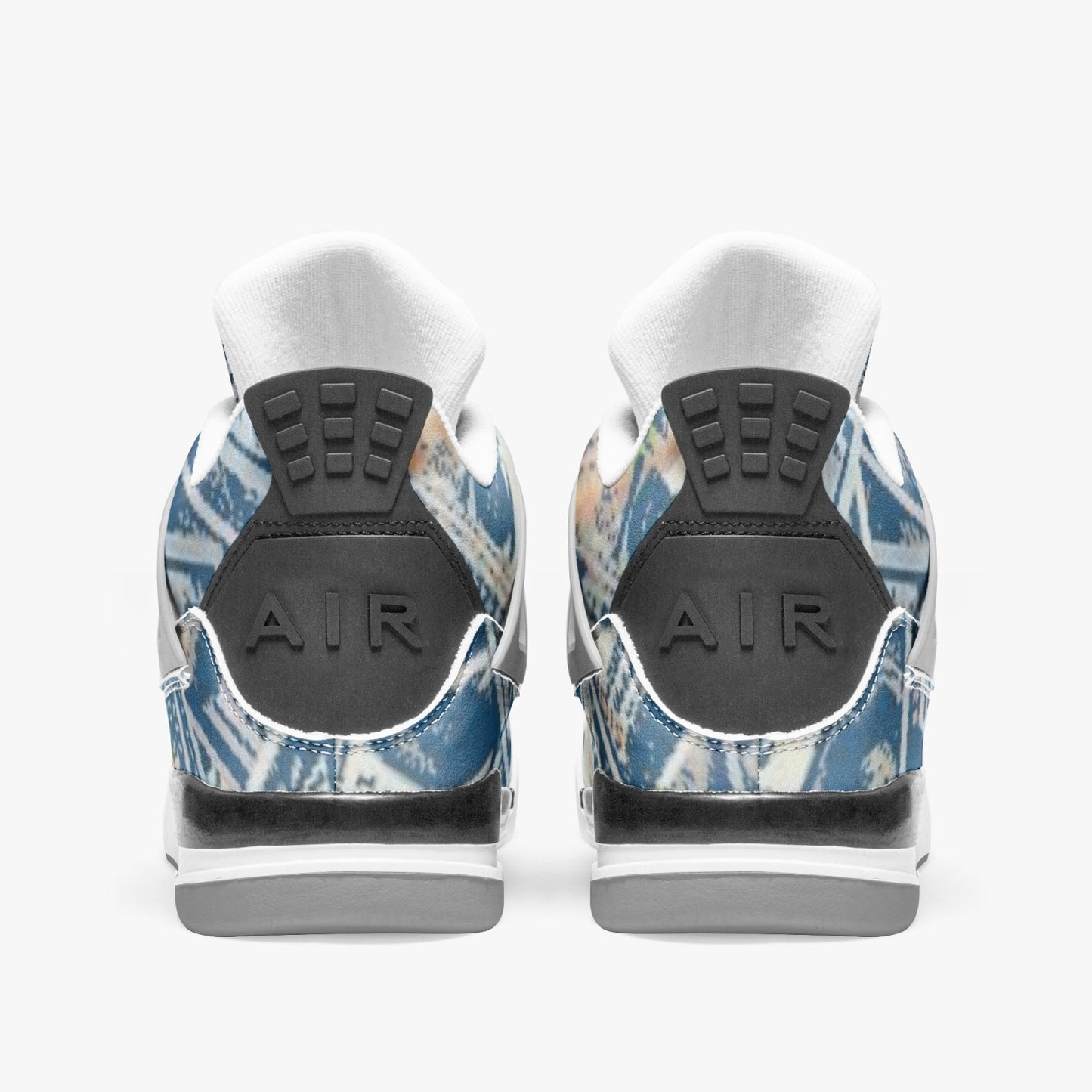 699. AJ4 Basketball Sneakers -Grey Sole