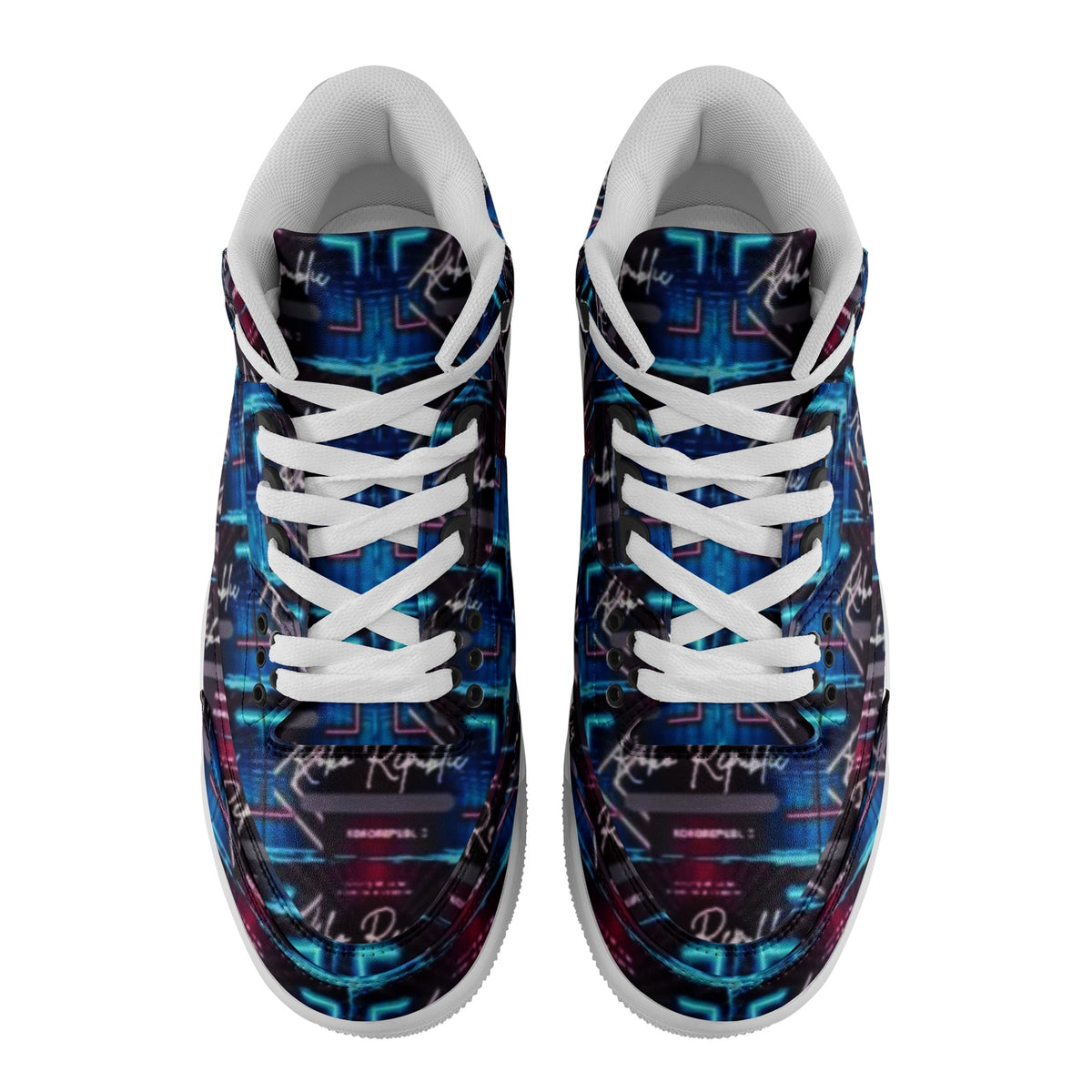 Unisex Non Slip Sneakers Lace Up Fashion Shoes