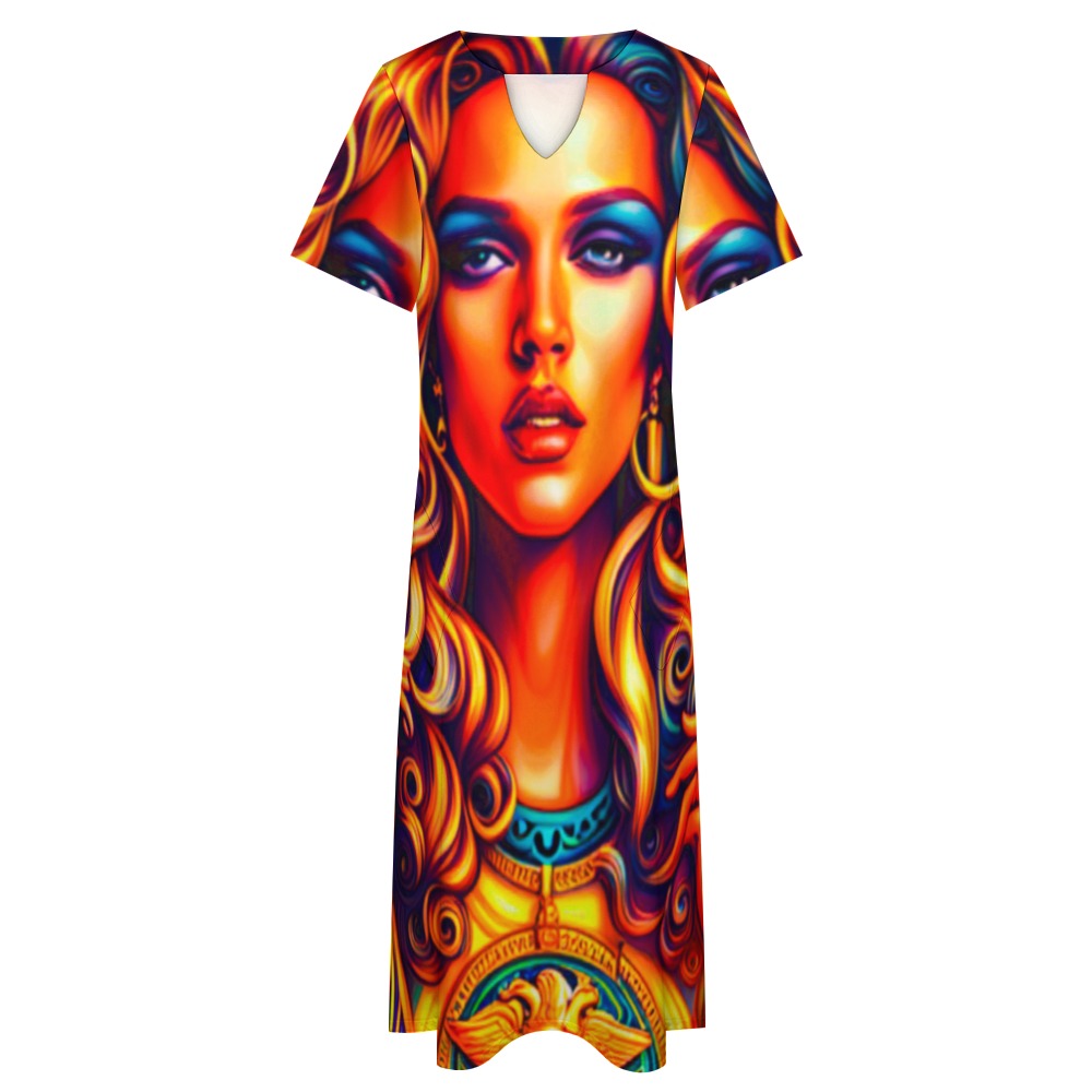 kokorepublic 7-point sleeve dress