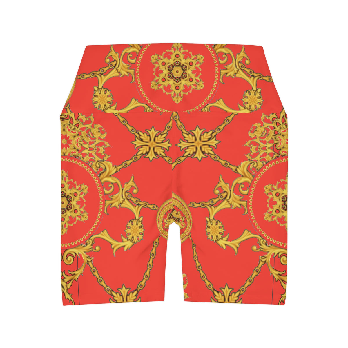 High Waisted Yoga Shorts (AOP)