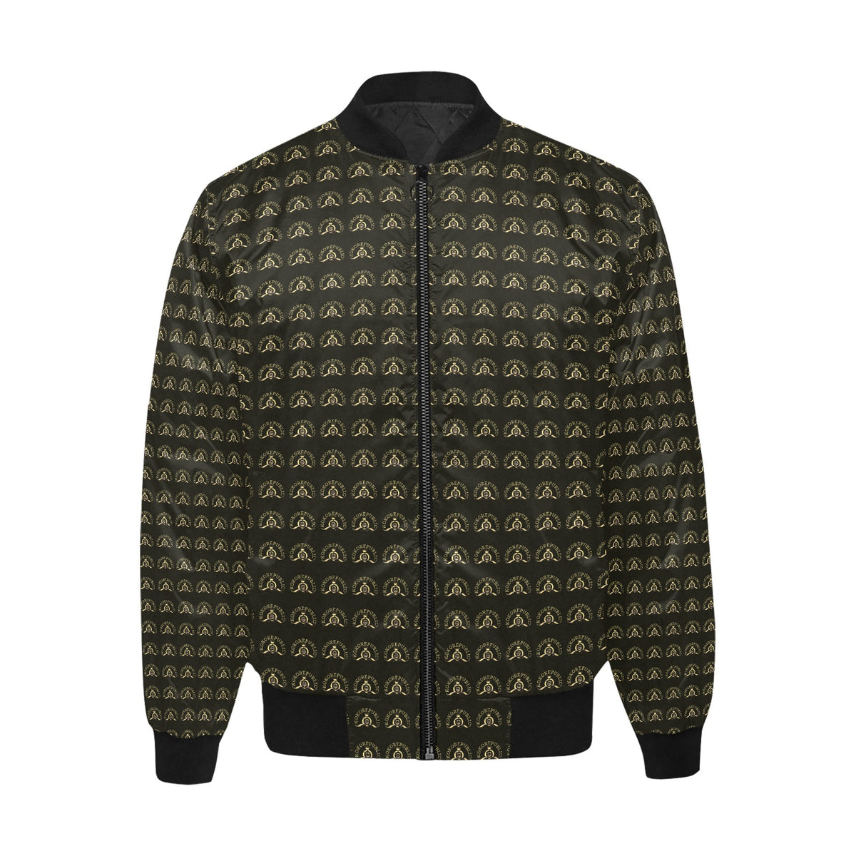 kokorepublic Men's All Over Print Quilted Bomber Jacket(Model H33)