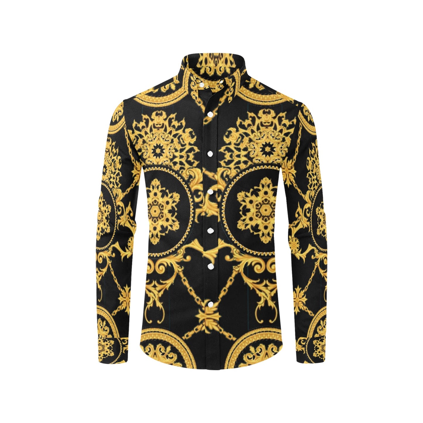 Men's All Over Print Long Sleeve Shirt(Model T61)