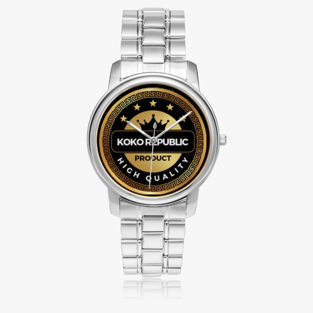 kokorepublic 153. Folding Clasp Type Stainless Steel Quartz Watch