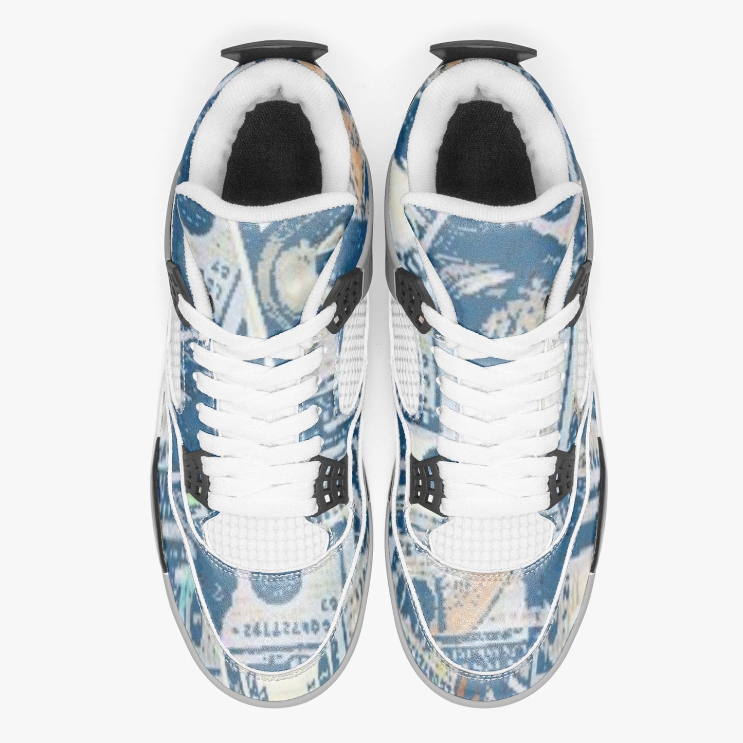 699. AJ4 Basketball Sneakers -Grey Sole