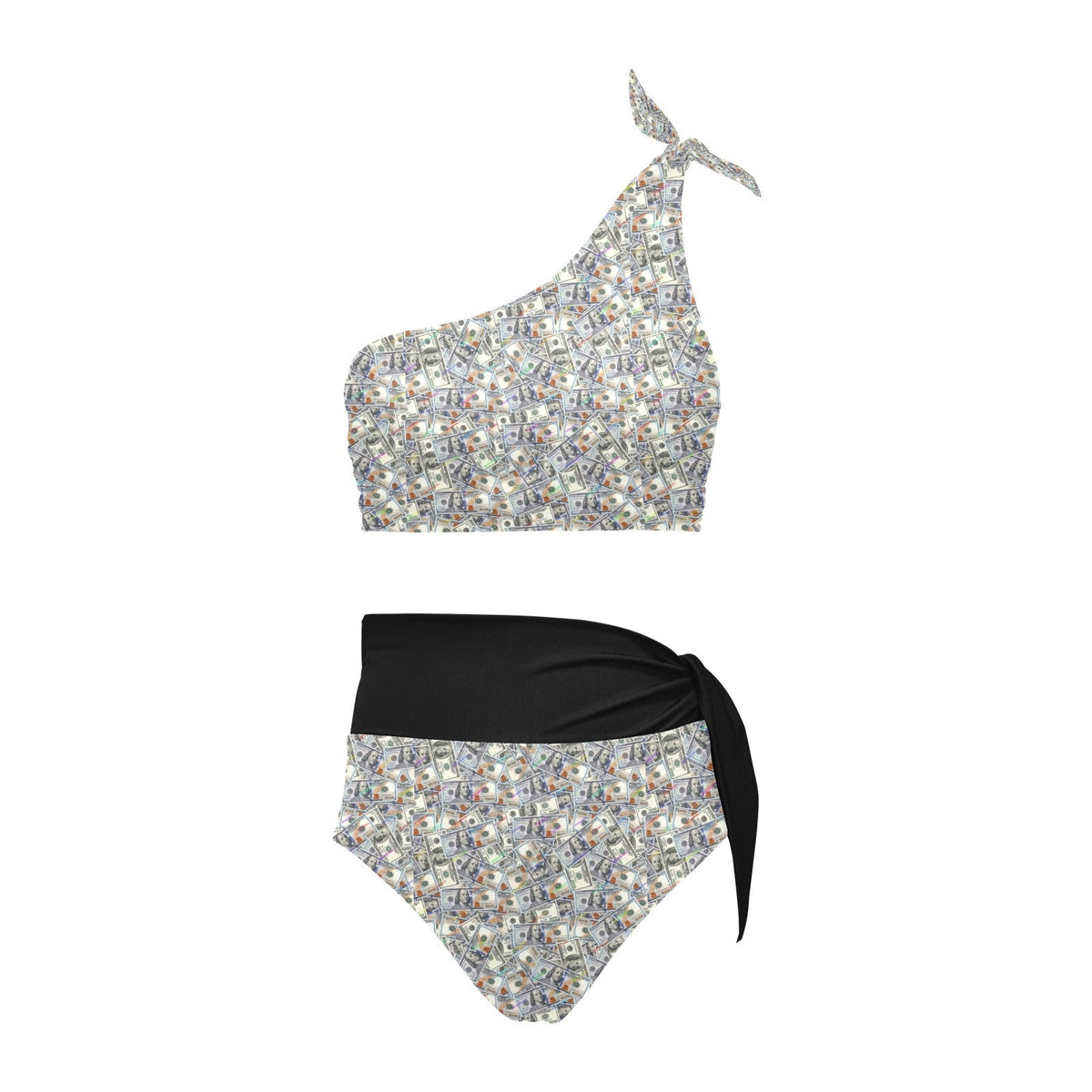 FullbreedCustom High Waisted One Shoulder Bikini Set (S16)