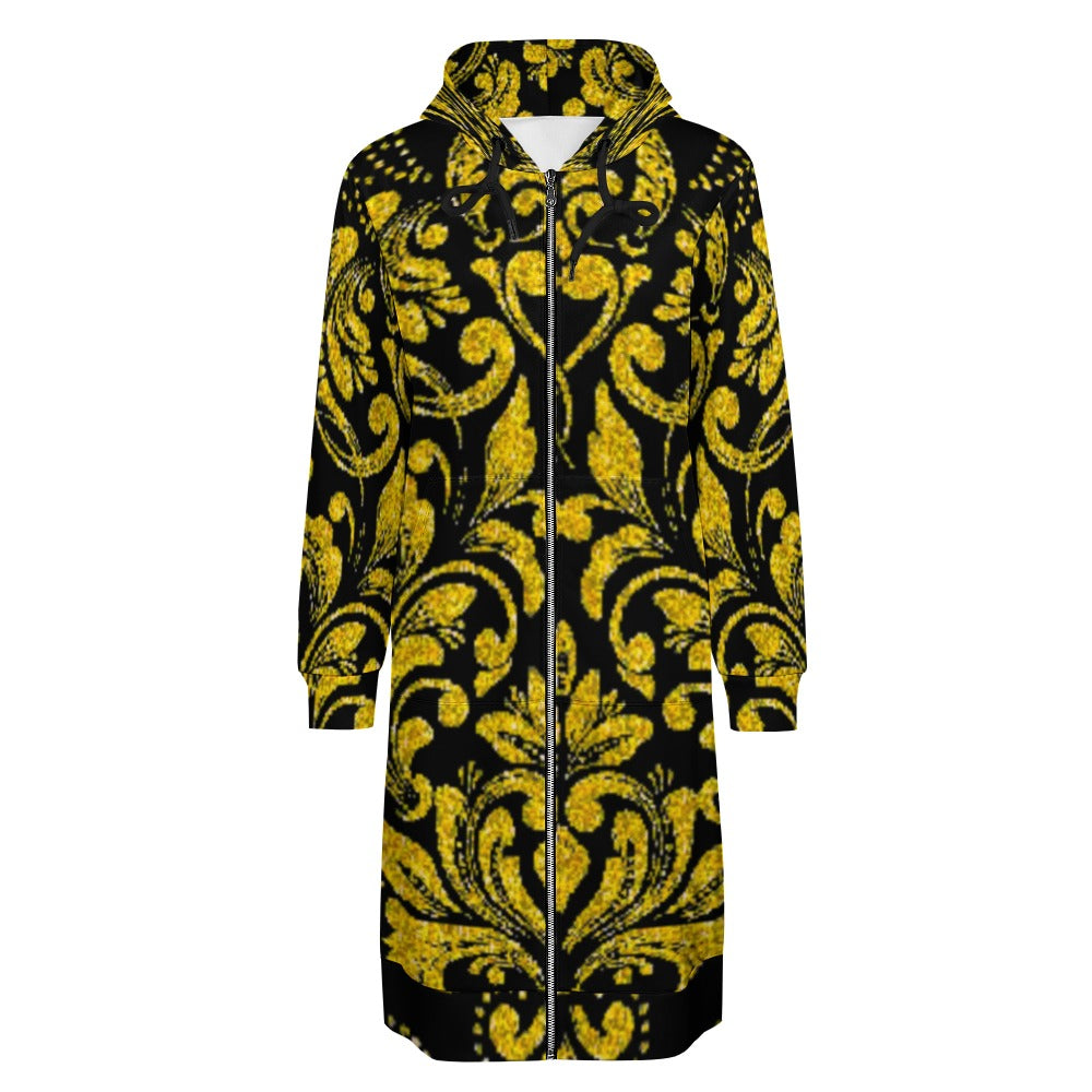 kokorepublic Women's full print long Hoodie