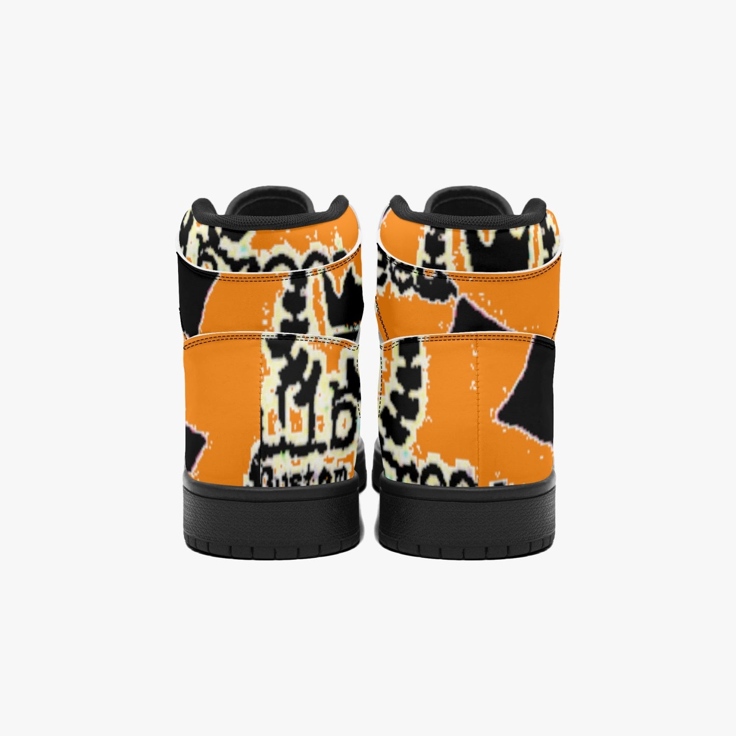 811. Black-sole AJ High Top Sneakers