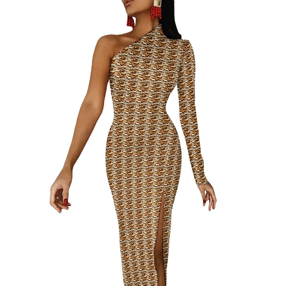 kokorepublic Half Sleeve Slit Dress
