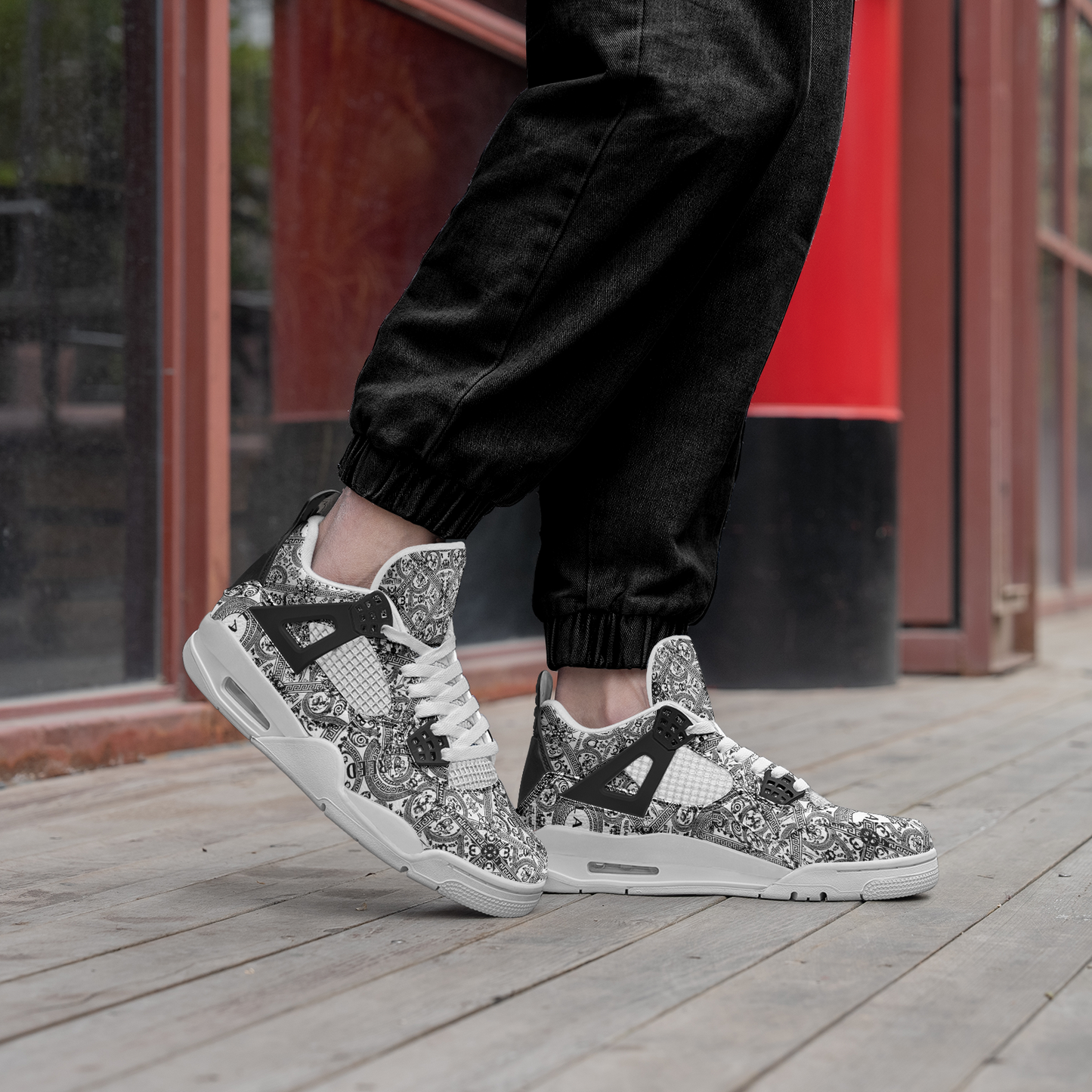 Bellabreed Unisex Non Slip Lace Up Breathable Fashion Sneakers