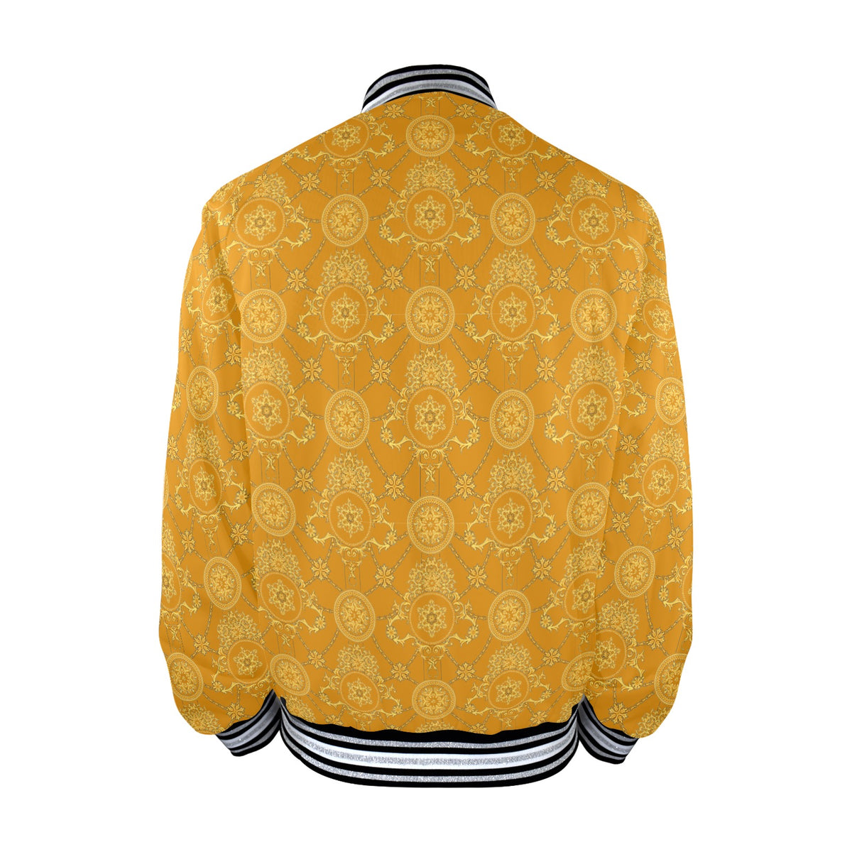 kokorepublicboutique Men's Striped Trim Bomber Jacket