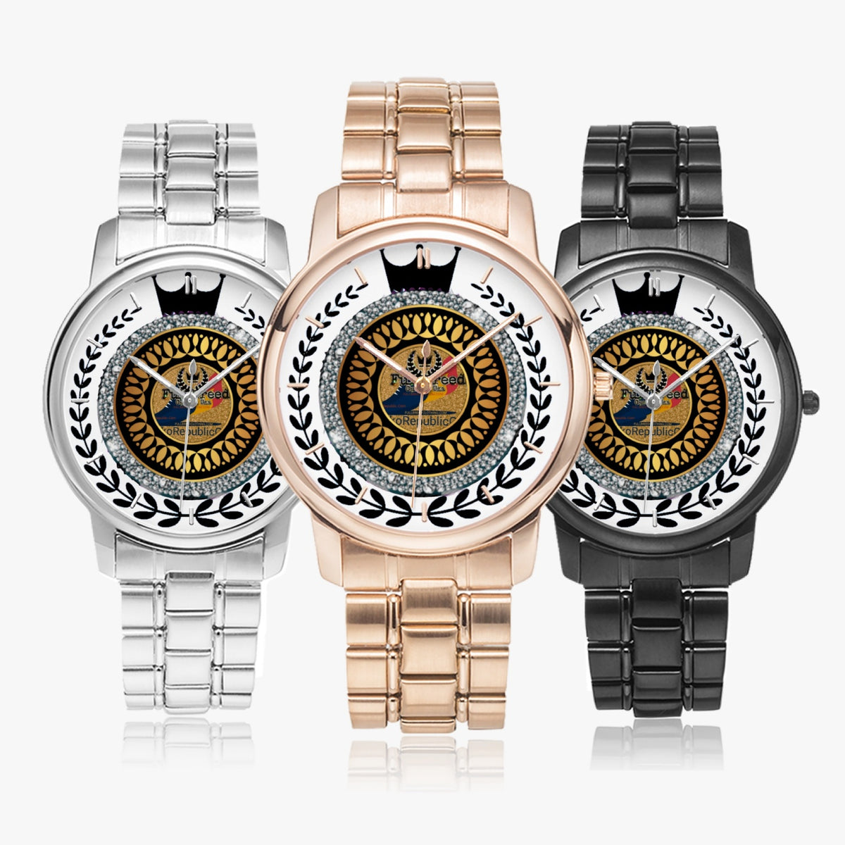 kokorepublic 32154. Folding Clasp Type Stainless Steel Quartz Watch (With Indicators)
