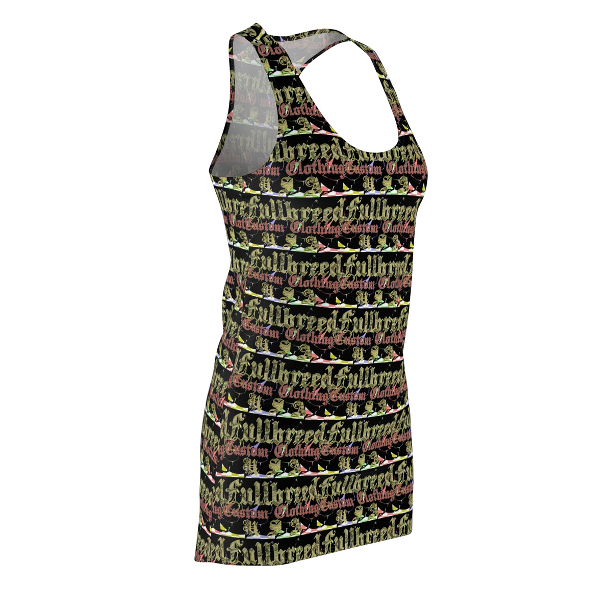 kokorepublic Women's Cut & Sew Racerback Dress (AOP)