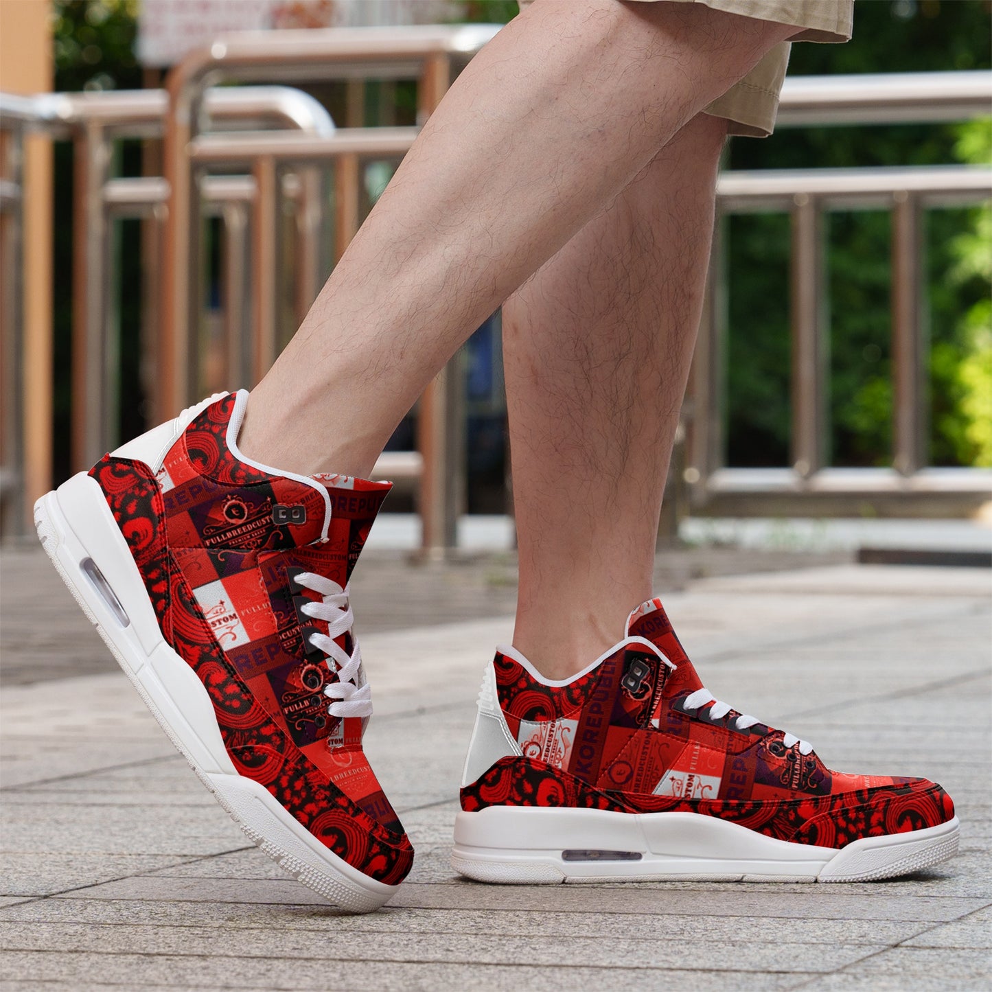 fullbreedcustom Unisex Non Slip Sneakers Lace Up Fashion Shoes