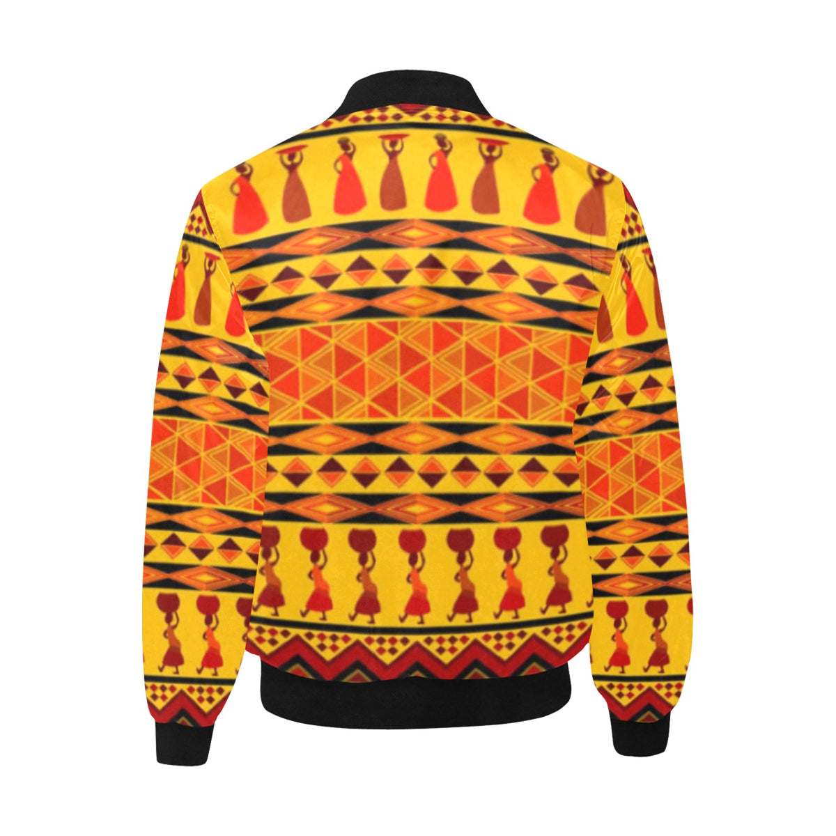 Kokorepublic Men's All Over Print Quilted Bomber Jacket(Model H33)