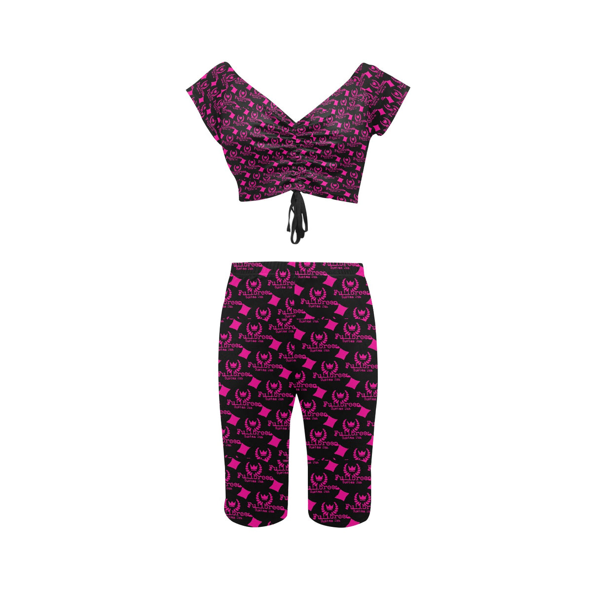 kokorepublic Women's Crop Top Yoga Set(Sets 06)