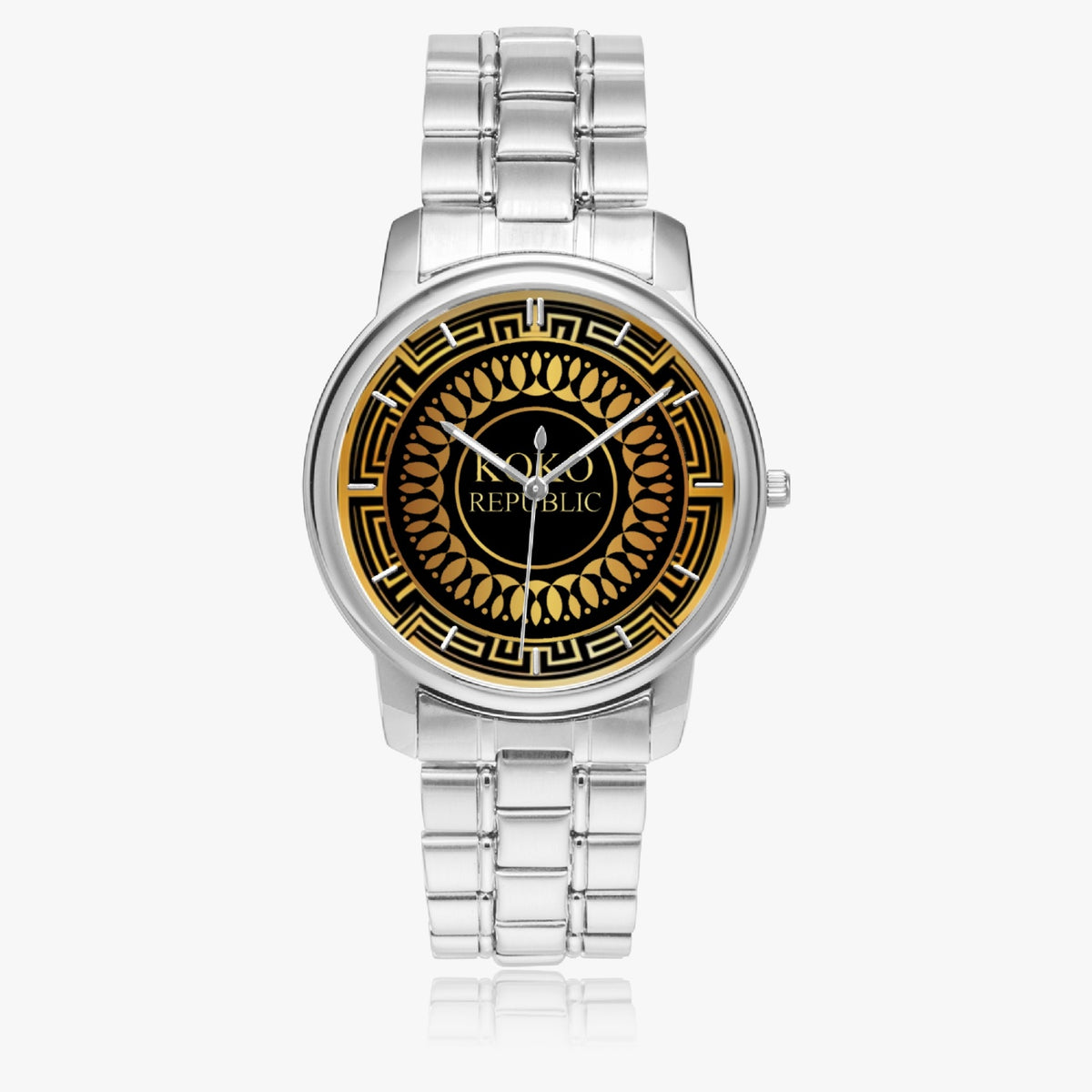 kokorepublic 154. Folding Clasp Type Stainless Steel Quartz Watch (With Indicators)