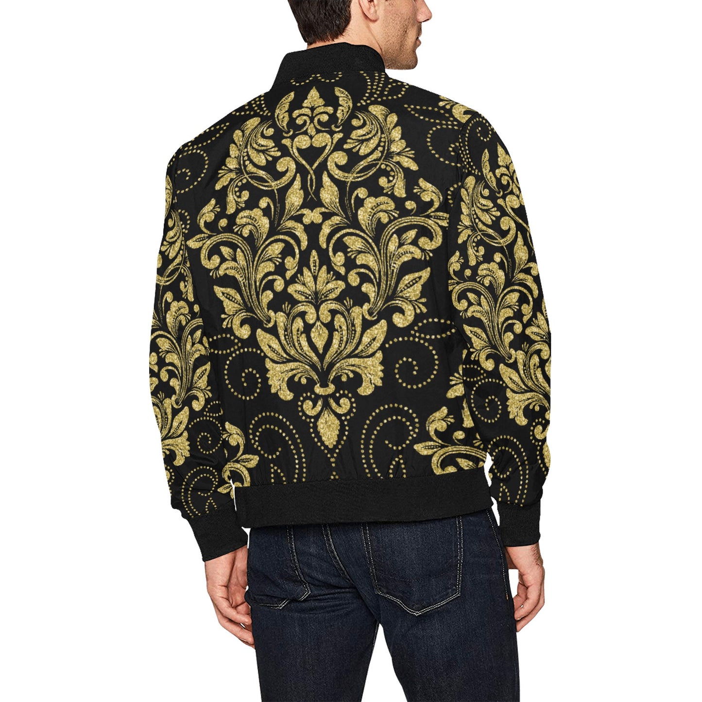 kokorepublic Men's All Over Print Bomber Jacket (Model H31)