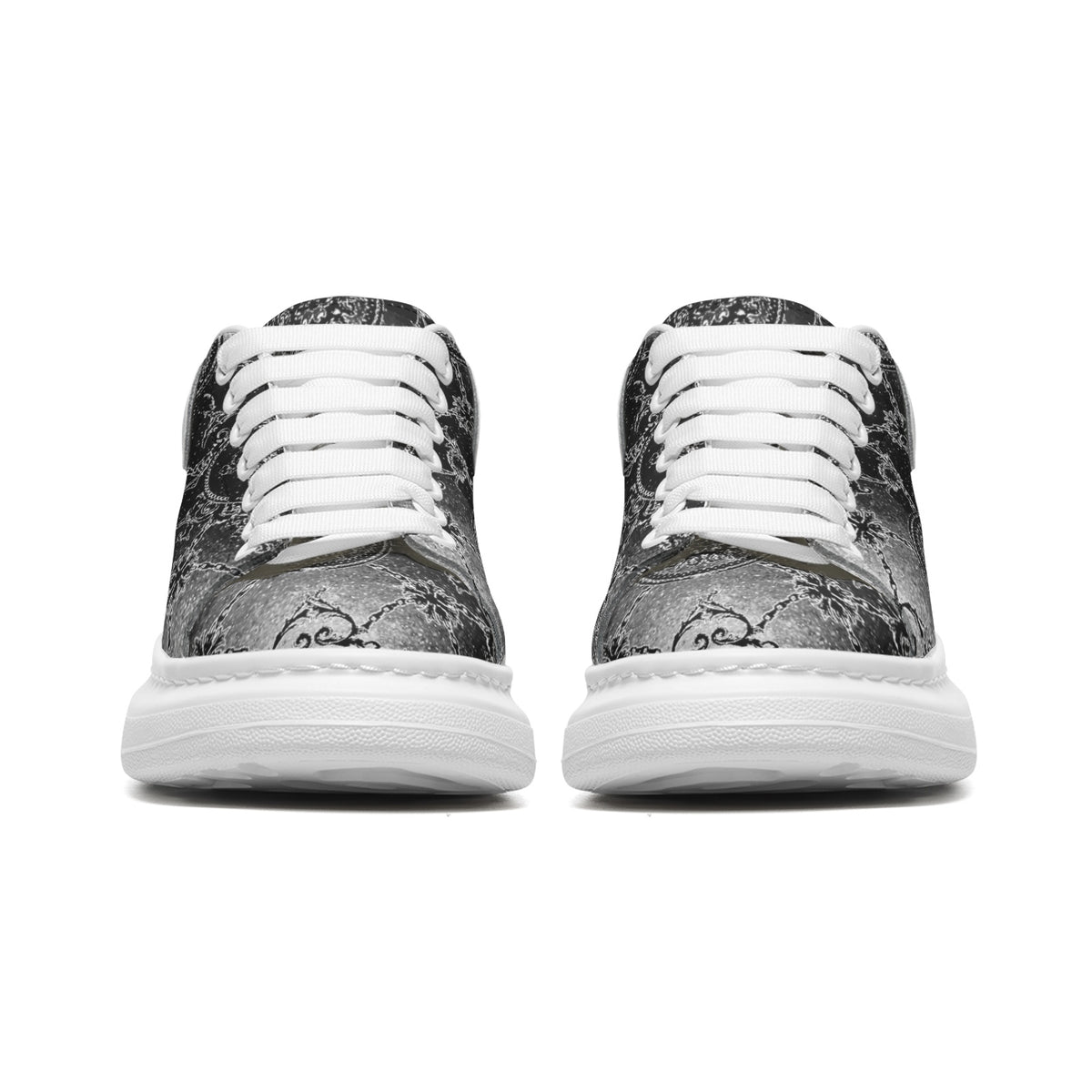 FullbreedBoutique Unisex Non Slip Lace Up Faux Leather Sneakers