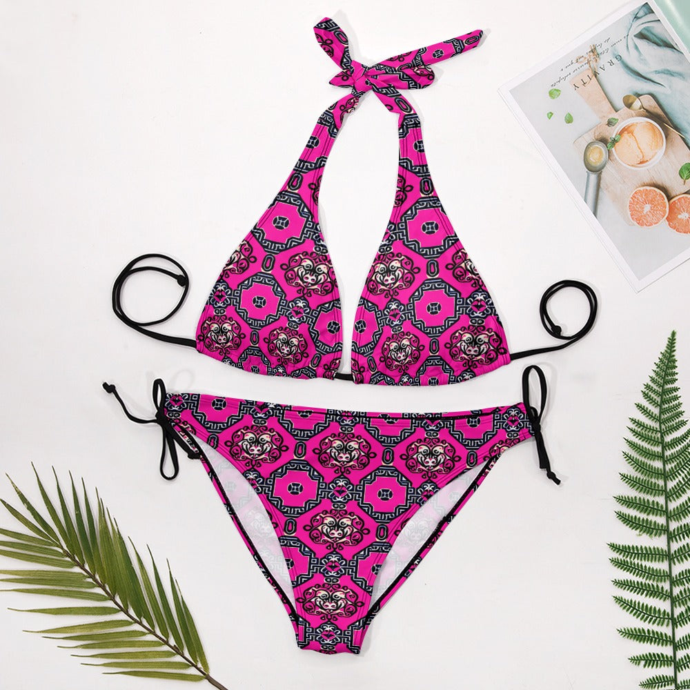 kokorepublic Ladies Sexy V-Neck Bikini Swimsuit