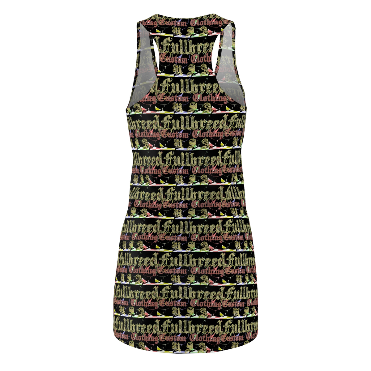 kokorepublic Women's Cut & Sew Racerback Dress (AOP)