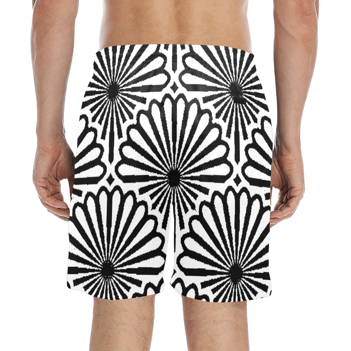 kokorepublic Men's Mid-Length Beach Shorts (L51)