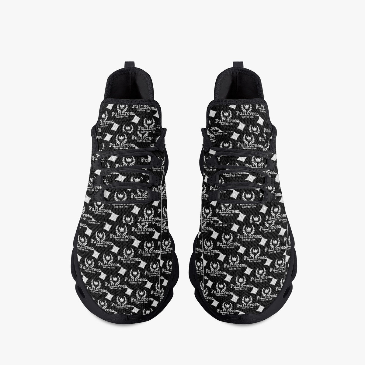 kokorepublic 312. Bounce Mesh Knit Sneakers - Black