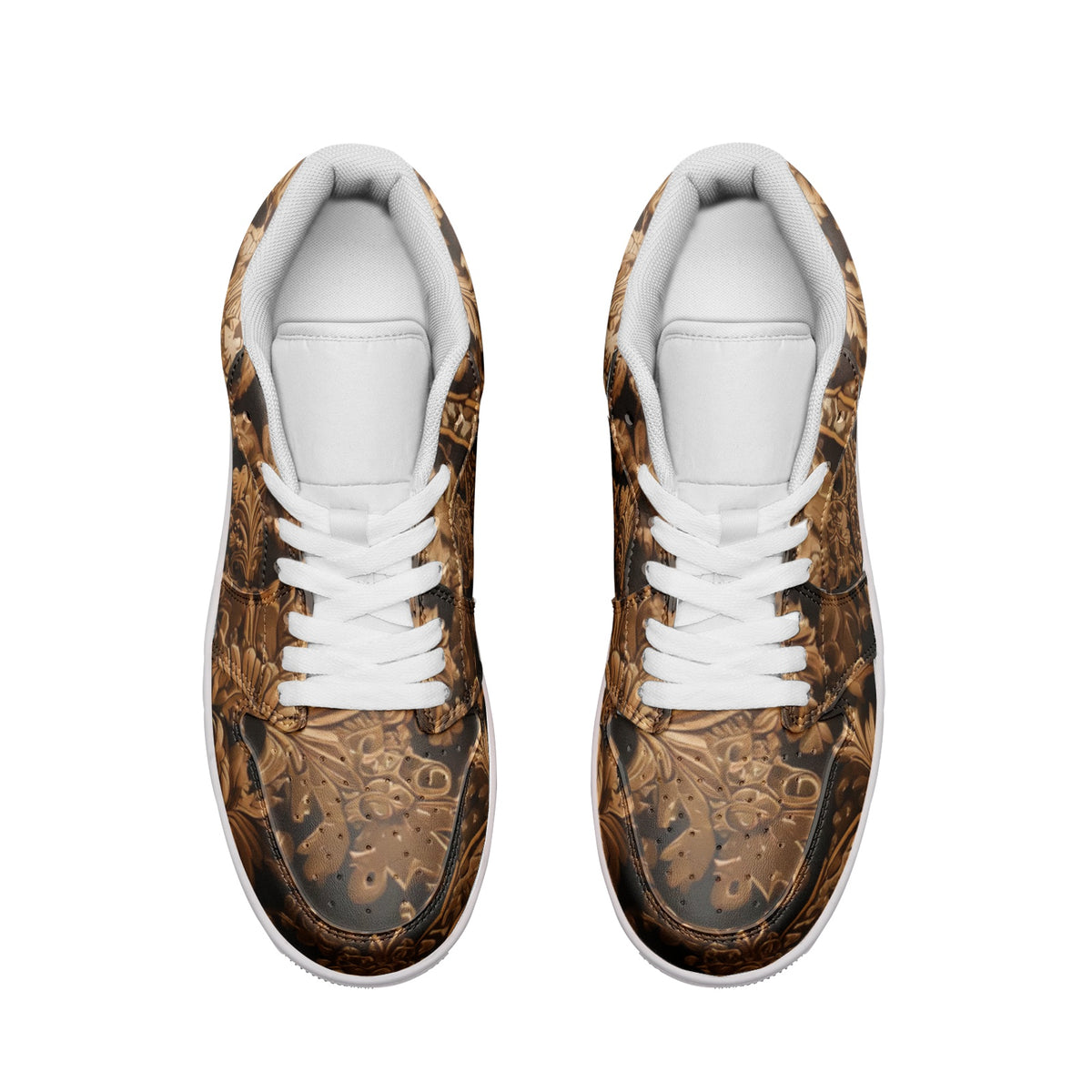 fullbreedcustom Unisex Low Top Leather Sneakers